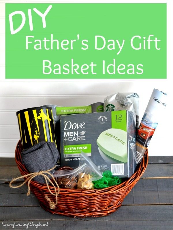 DIY Gift Basket with Father's Day Items