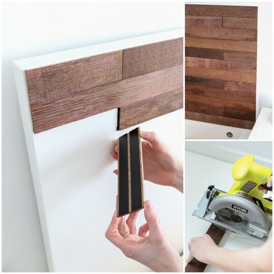 Ikea hack headboard using stikwood