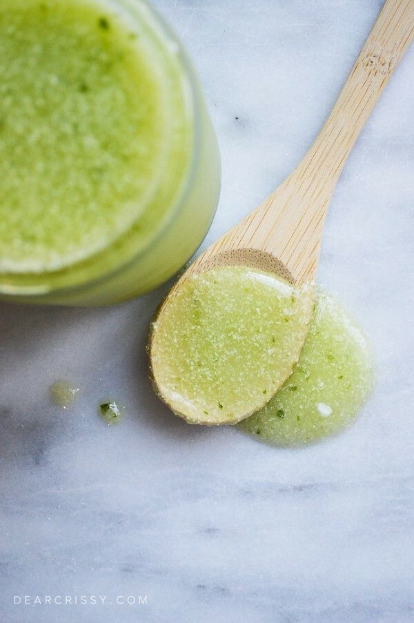 DIY Sugar Scrub with Cucumber