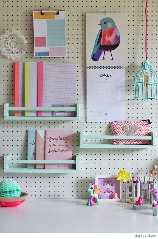 ikea hack diy hanging shelves