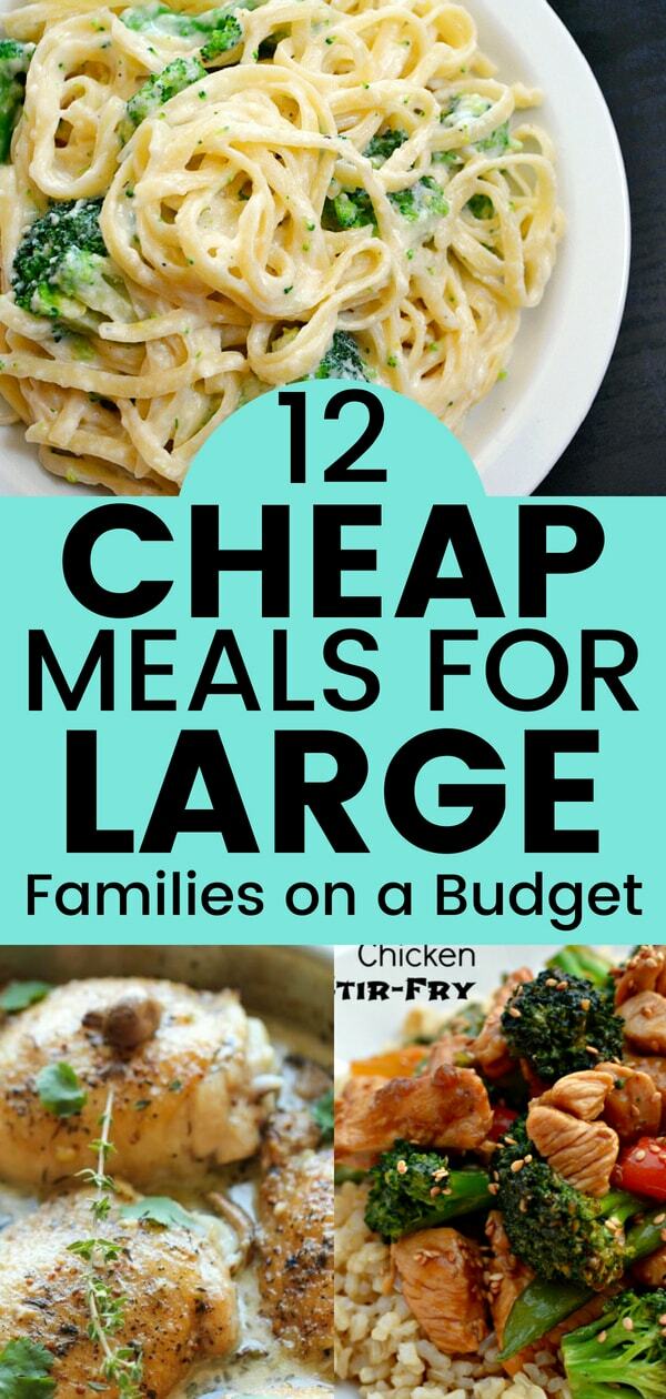12 Cheap & Delicious Frugal Meals for Large Families on a Budget | How to Live Frugal | Frugal Living
