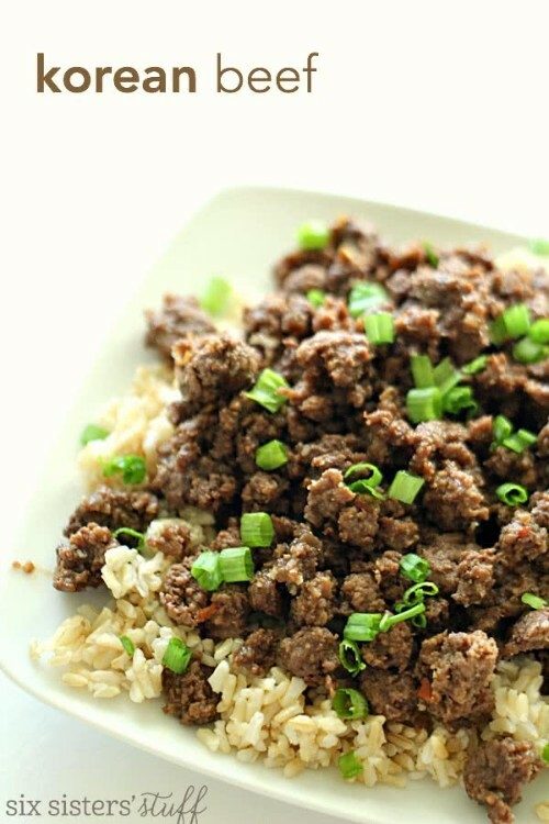 Korean beef and rice