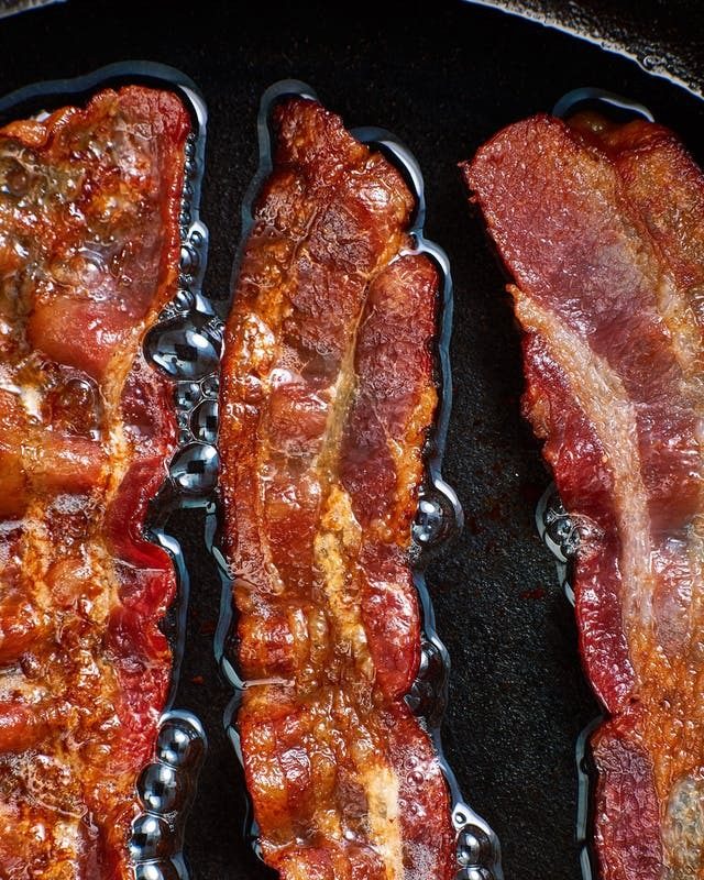 kitchen hack with bacon