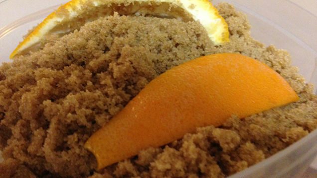 brown sugar with orange