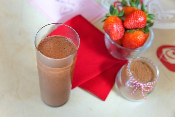 chocolate strawberry smoothie