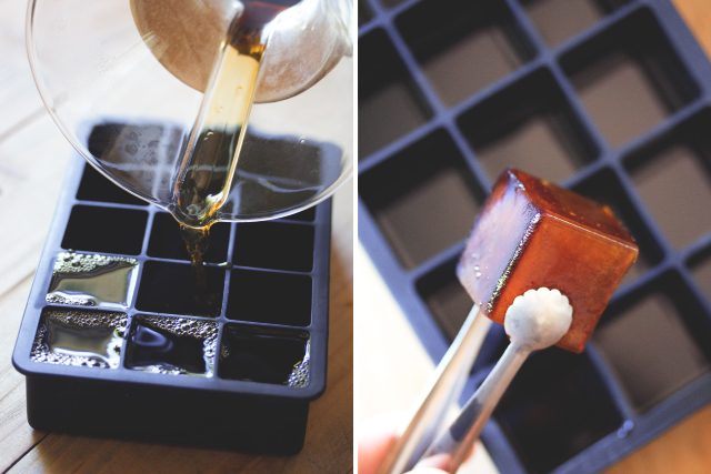 iced coffee cubes