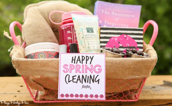 spring cleaning gift basket