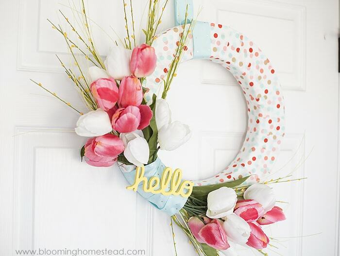 spring crafts wreath