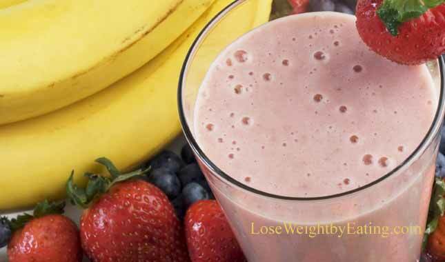 strawberry banana smoothie