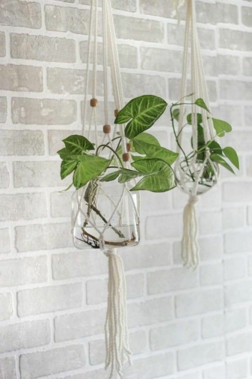 macrame hanging planters