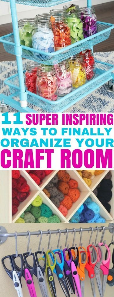 11 Smart Craft Room Organization Ideas You'll Want to Copy - Balancing ...