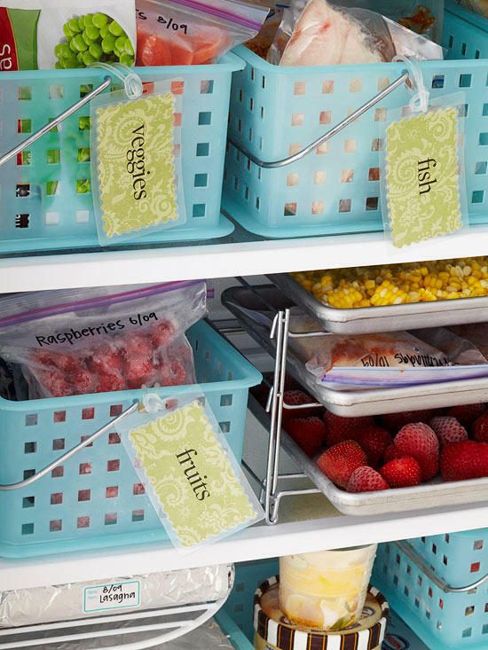 Easy Fridge and Freezer Organization Ideas