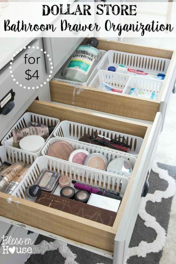 Easy Dollar Tree organization ideas to help you organize everything in your home.