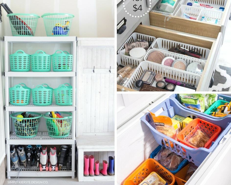 Under the Kitchen Sink Organization with Dollar Store Bins