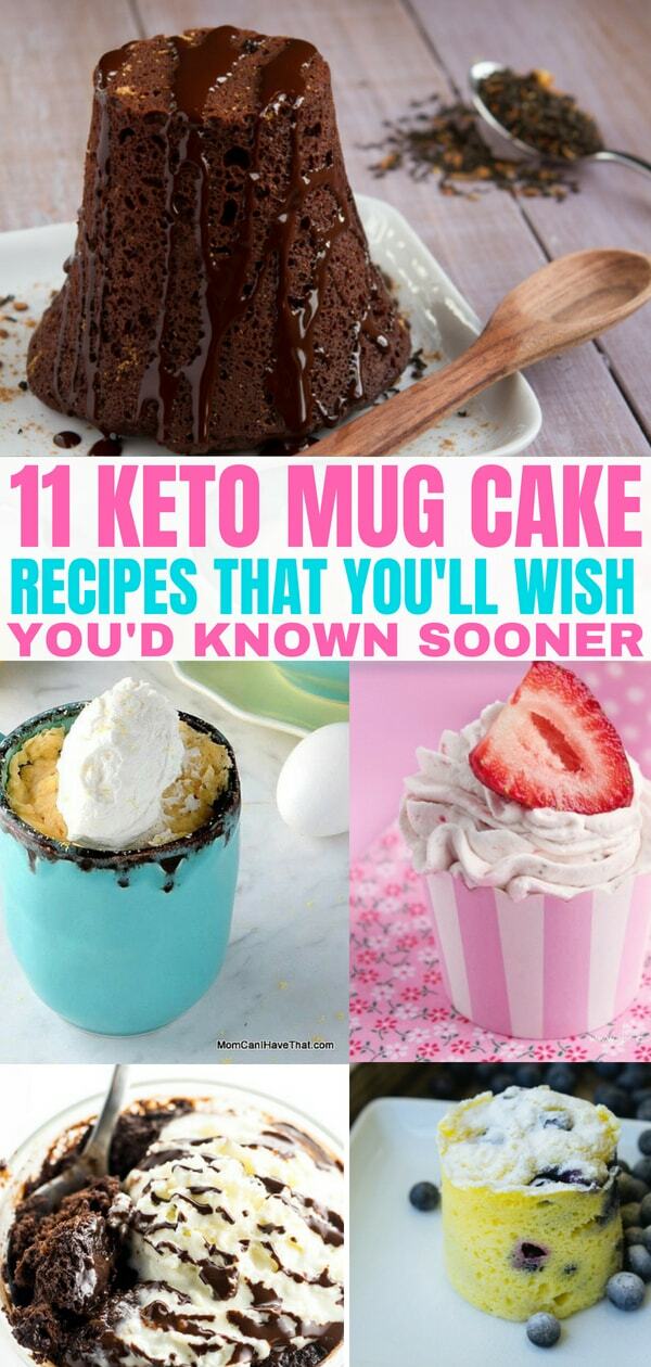 11 Keto mug cake recipes that are sure to satisfy your sweet tooth! Take a look at these delicious low carb mug cake recipes for your Keto diet plan.