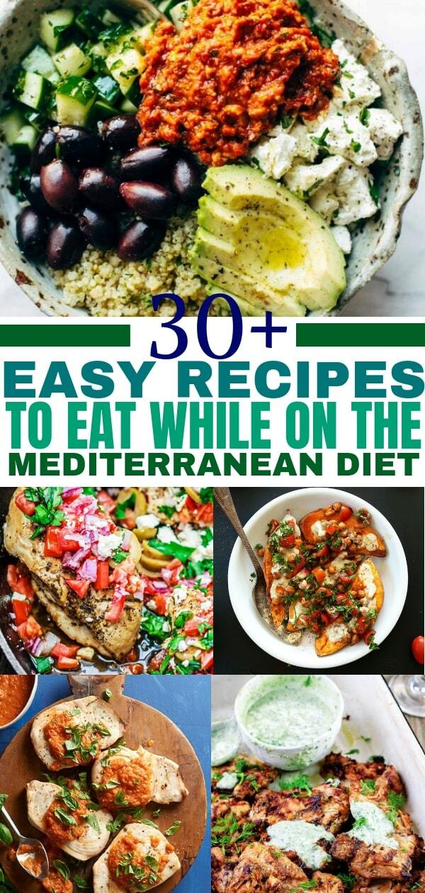 Mediterranean diet recipes to help you live a healthy lifestyle. Add these Mediterranean recipes to your Mediterranean diet plan.