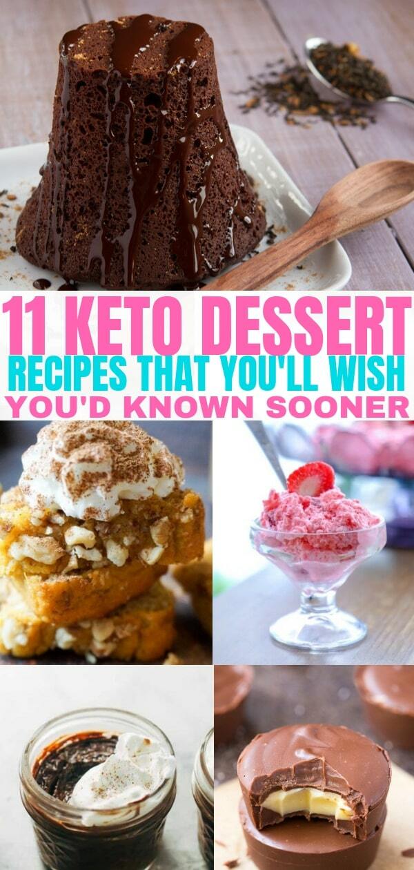 These keto dessert recipes are perfect for the ketogenic diet. Low carb dessert recipes that are guilt free. My favorite are the keto cream cheese cookies!