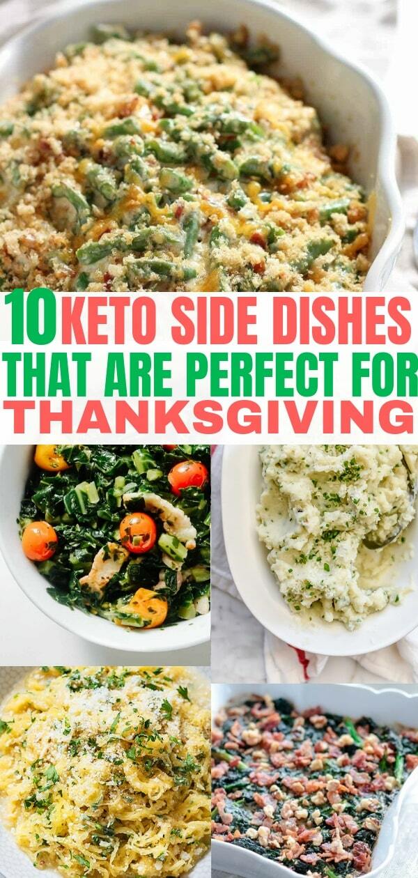 Delicious Keto side dishes that are low carb and easy to make. These keto recipe sides are perfect for Thanksgiving and other holiday dinners!