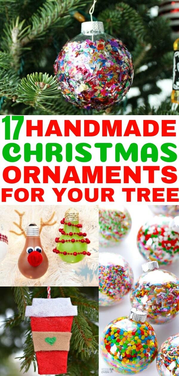 Christmas decor DIY. These Christmas ornaments are so easy to DIY. They are the perfect decor for your Christmas tree!