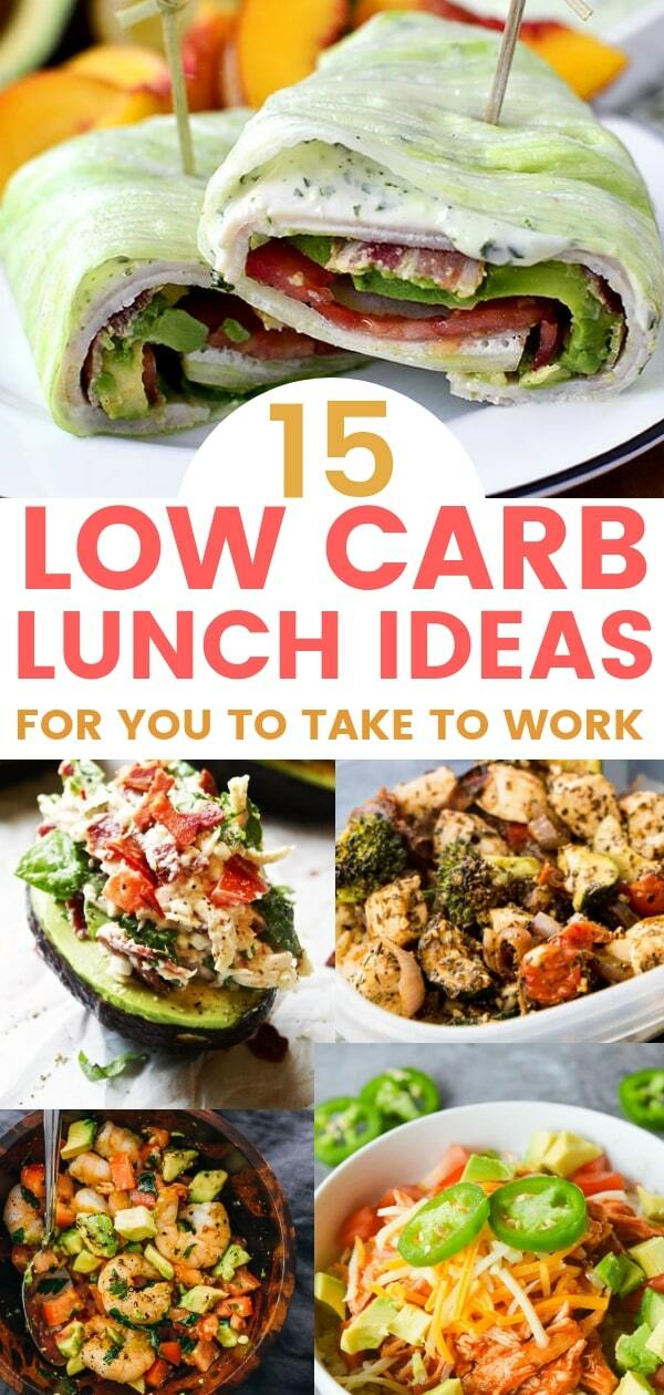 15 Keto lunch ideas that you can take to work. Easy low carb lunch recipes.