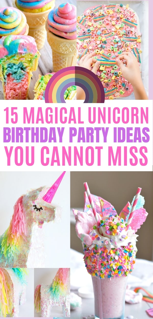 These unicorn birthday party ideas are perfect for your next party! From unicorn birthday party decorations to unicorn cupcakes!