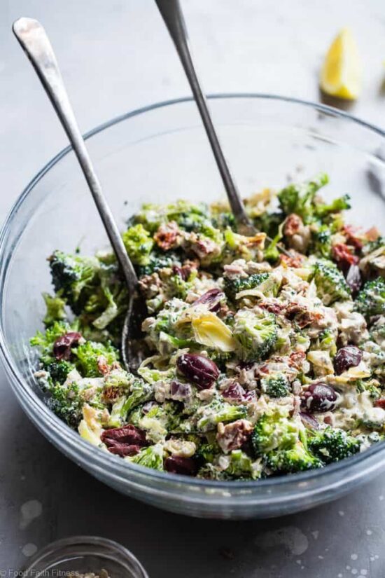 Weight Watchers Recipes | Mediterranean Low Carb Broccoli Salad